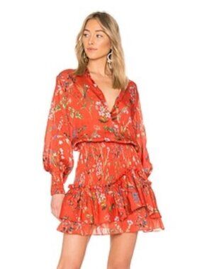 Alexis Rianna Dress in Botanical Red